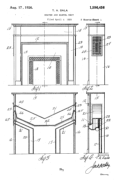 Heater and Mantel Unit Patent # 01596456 - Sala Invention