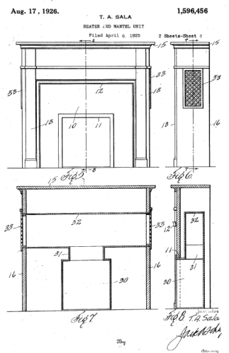 the heating and mantel unit