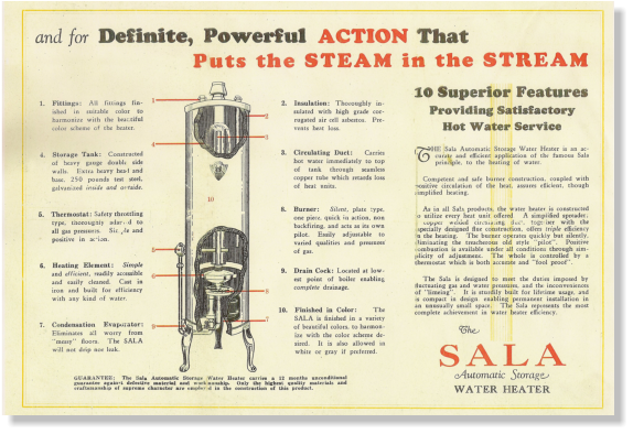 Sala History Old Advertisement - Circa 1925