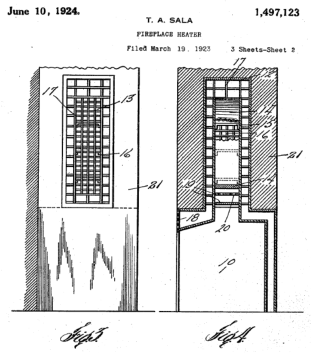 Fireplace Heater Patent